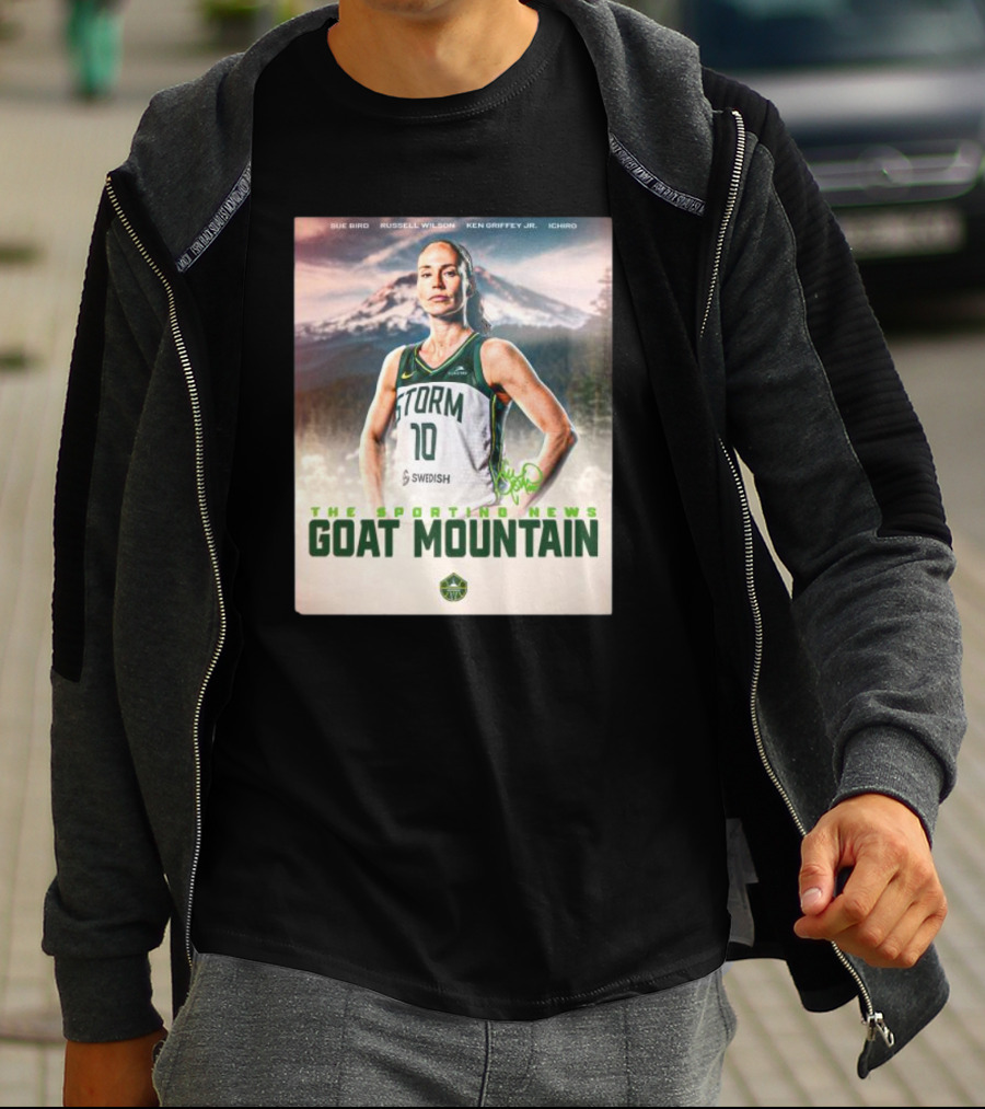 Sue Bird The Sporting News GOAT Mountain Storm 10 T-Shirt