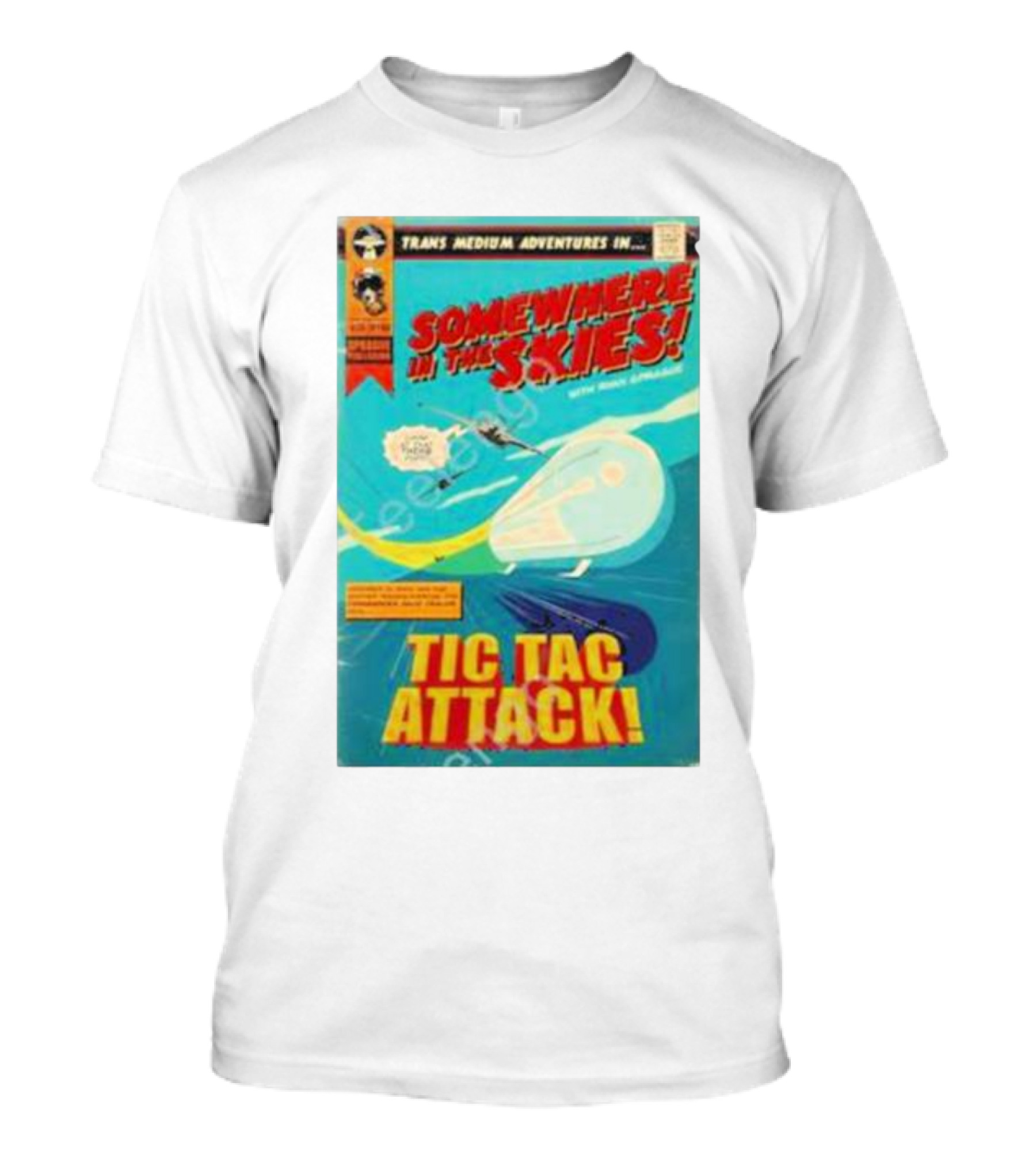 Trans Medium Adventures Somewhere In The Skies Tic Tac Attack T-Shirt
