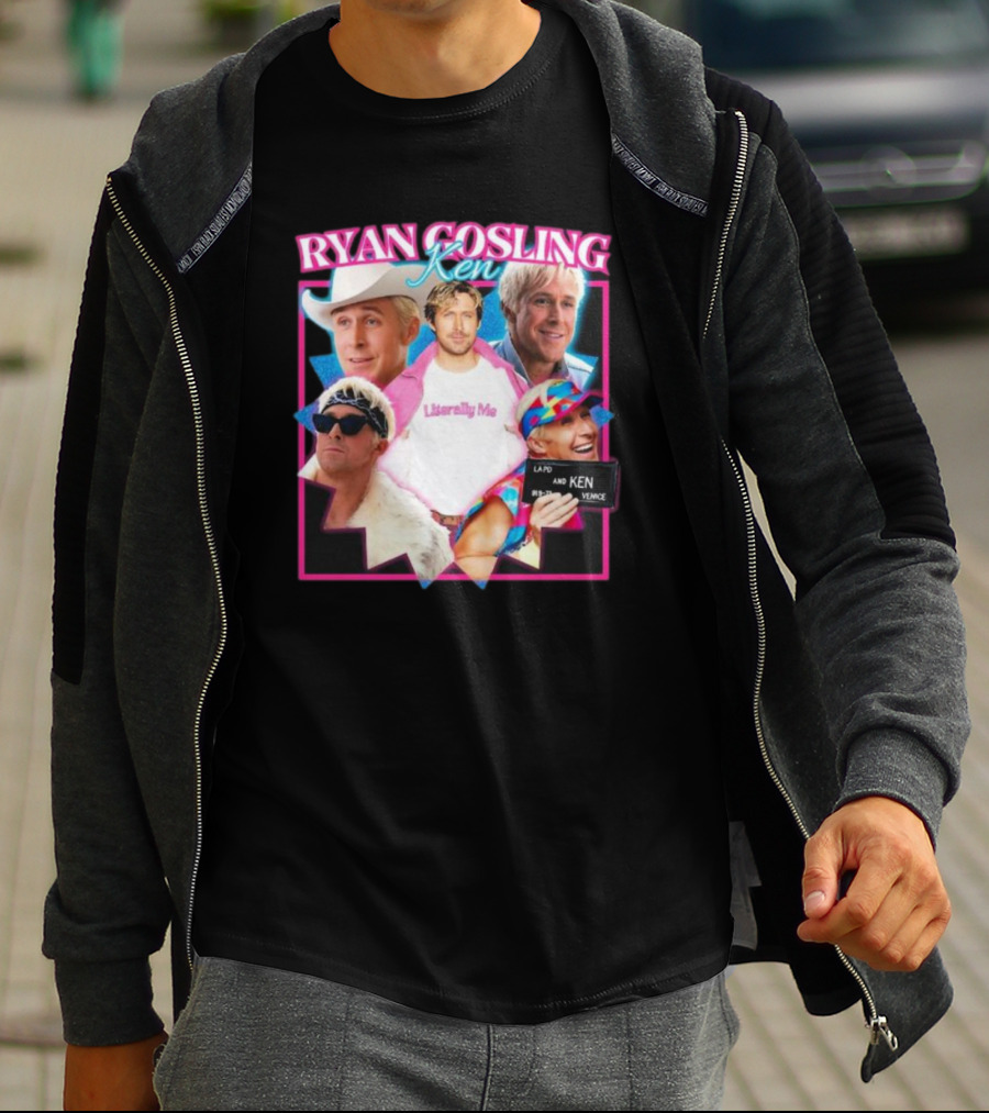 Ryan Gosling Ken Literally Me Ken Barbie Movie LAPD Ken Venice T-Shirt
