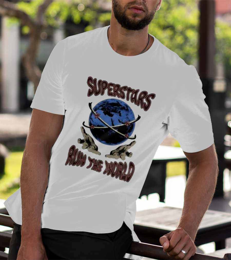 Superstars Run The World Planet T-Shirt