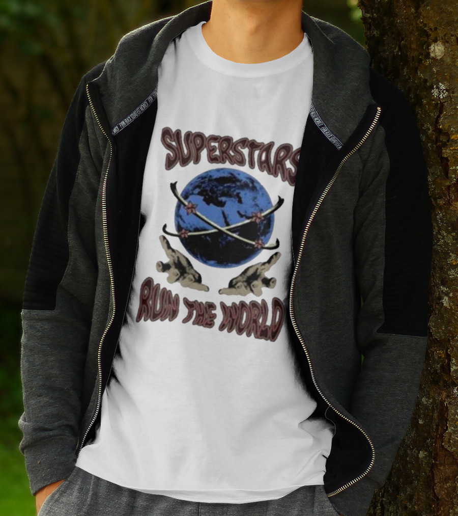 Superstars Run The World Planet T-Shirt