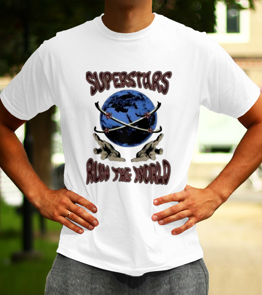 Superstars Run The World Planet T-Shirt