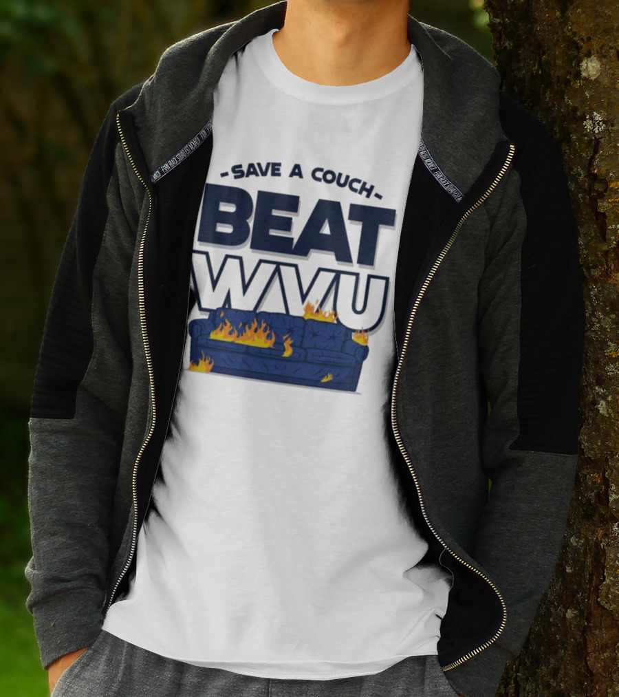 Save A Couch Beat WVU Burning Couch T-Shirt