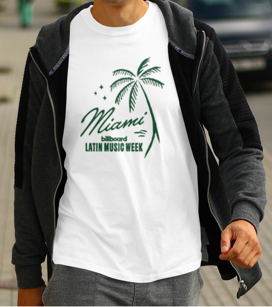Miami Billboard Latin Music Week Palm Tree T-Shirt