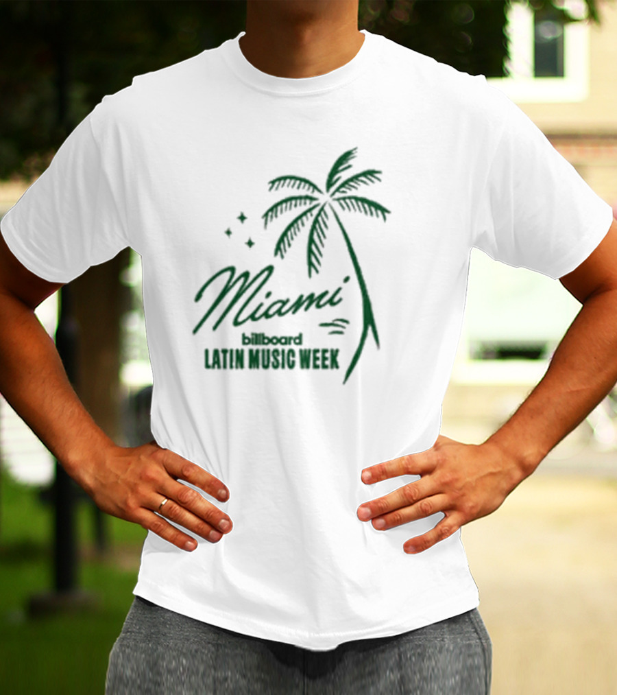 Miami Billboard Latin Music Week Palm Tree T-Shirt