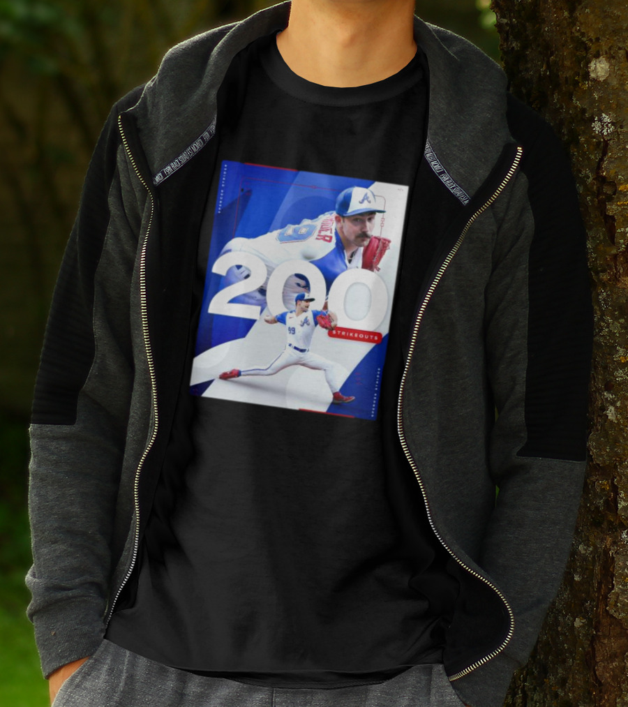 Spencer Strider 200 Strikeouts Season Braves Pitcher Milestone T-Shirt