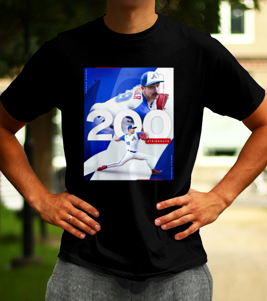 Spencer Strider 200 Strikeouts Season Braves Pitcher Milestone T-Shirt