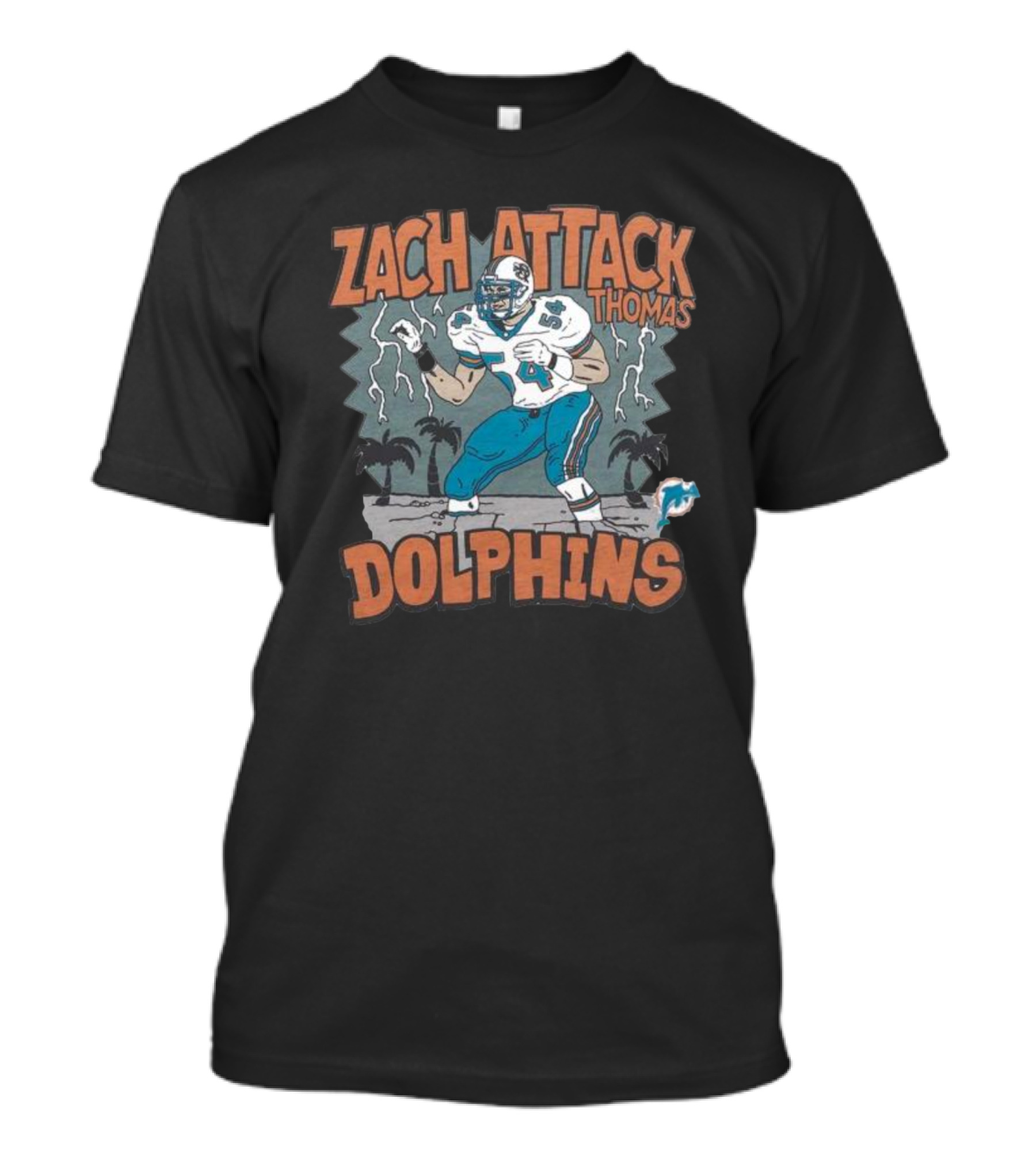 Zach Attack Thomas Dolphins Miami T-Shirt