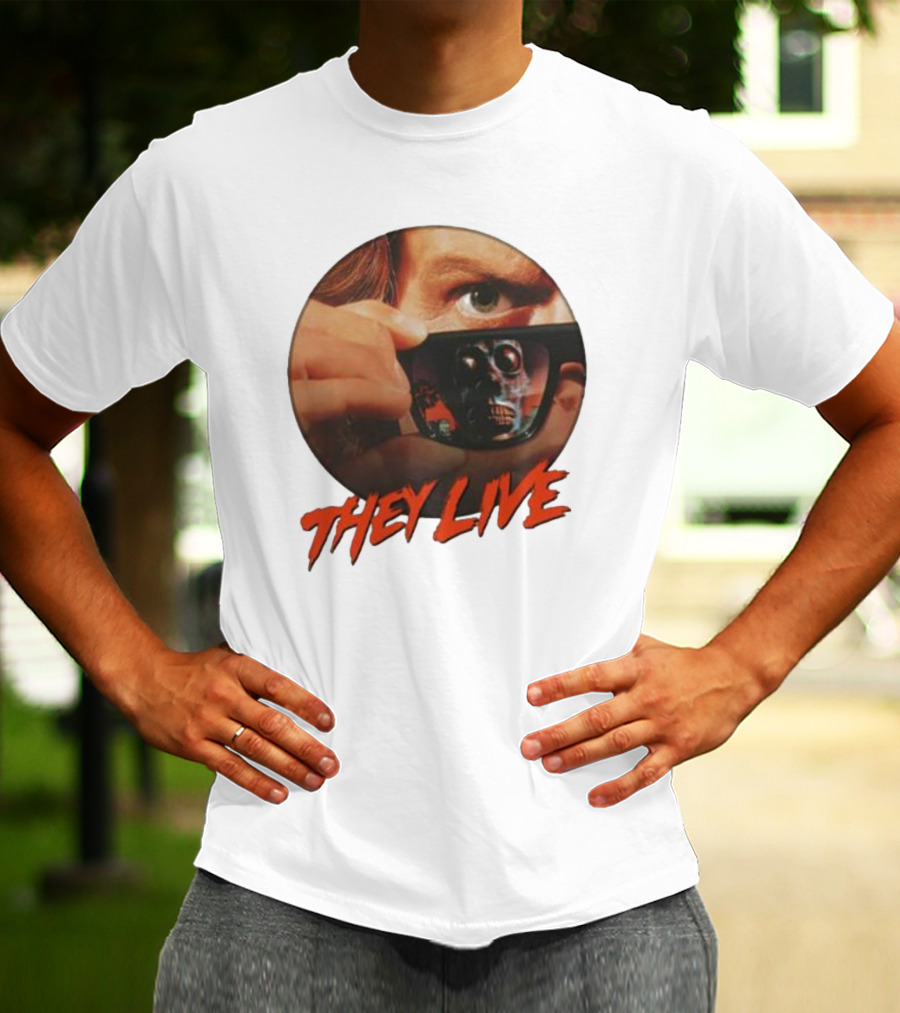 They Live Alien Sunglasses Meme Comedy T-Shirt