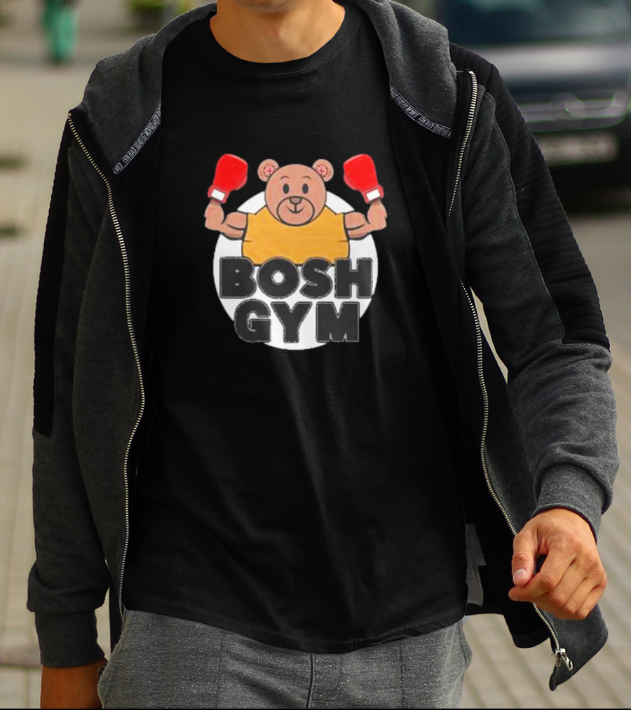 Bosh Gym Bear With Boxing Gloves T-Shirt