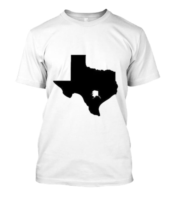 Many People Don’t Realize How Small Alaska Really Is When The Image Is Not To Scale Texas Silhouette Comparison T-Shirt