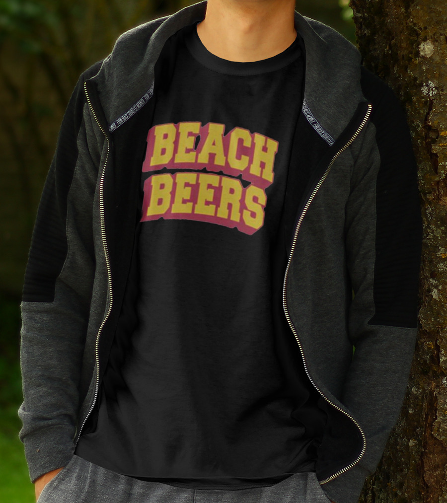 Beach Beers Bold Varsity Text T-Shirt