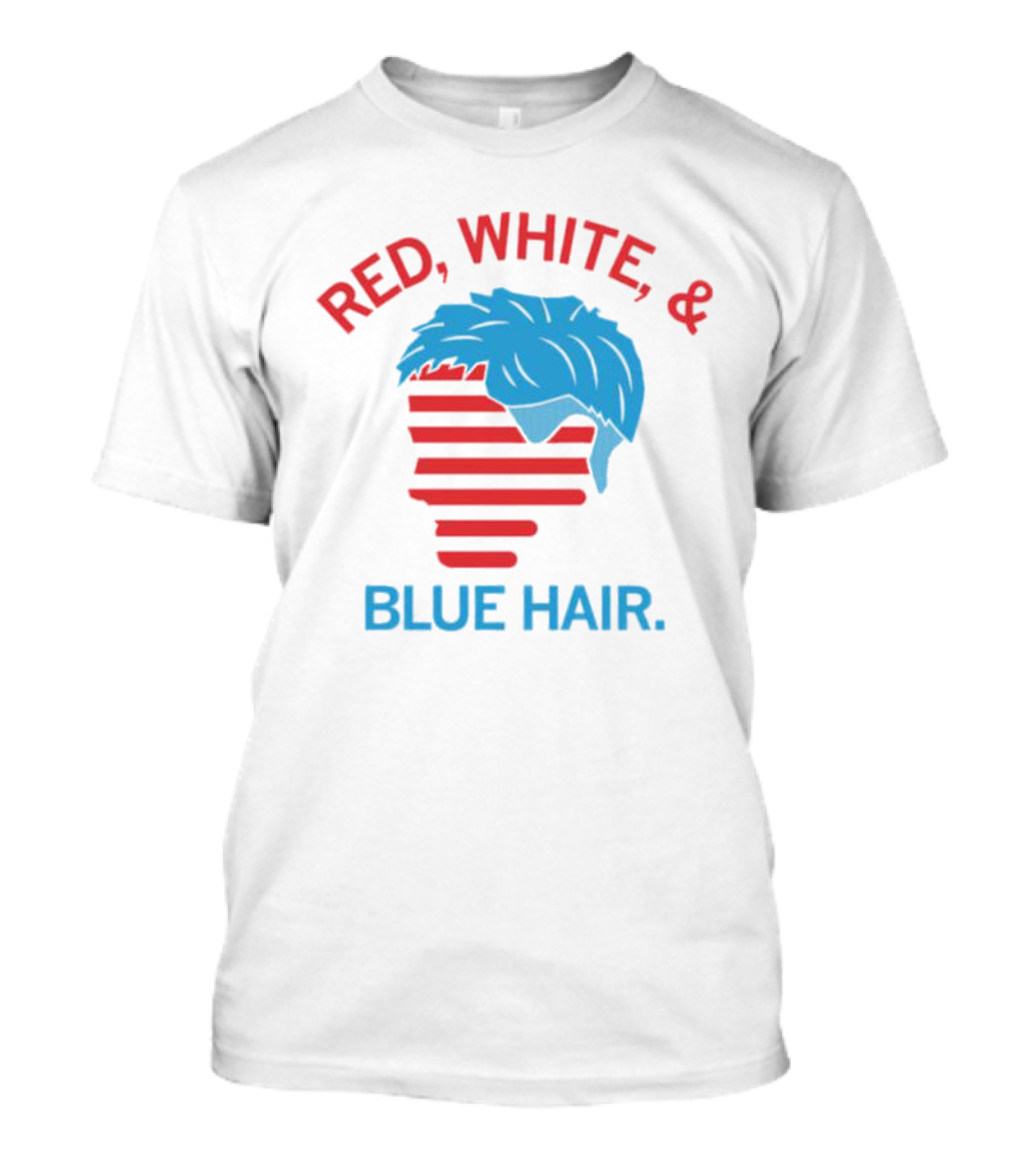 Red White And Blue Hair T-Shirt