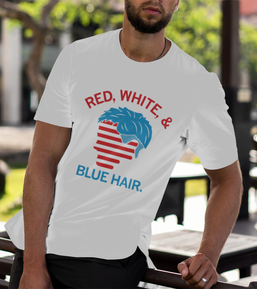 Red White And Blue Hair T-Shirt