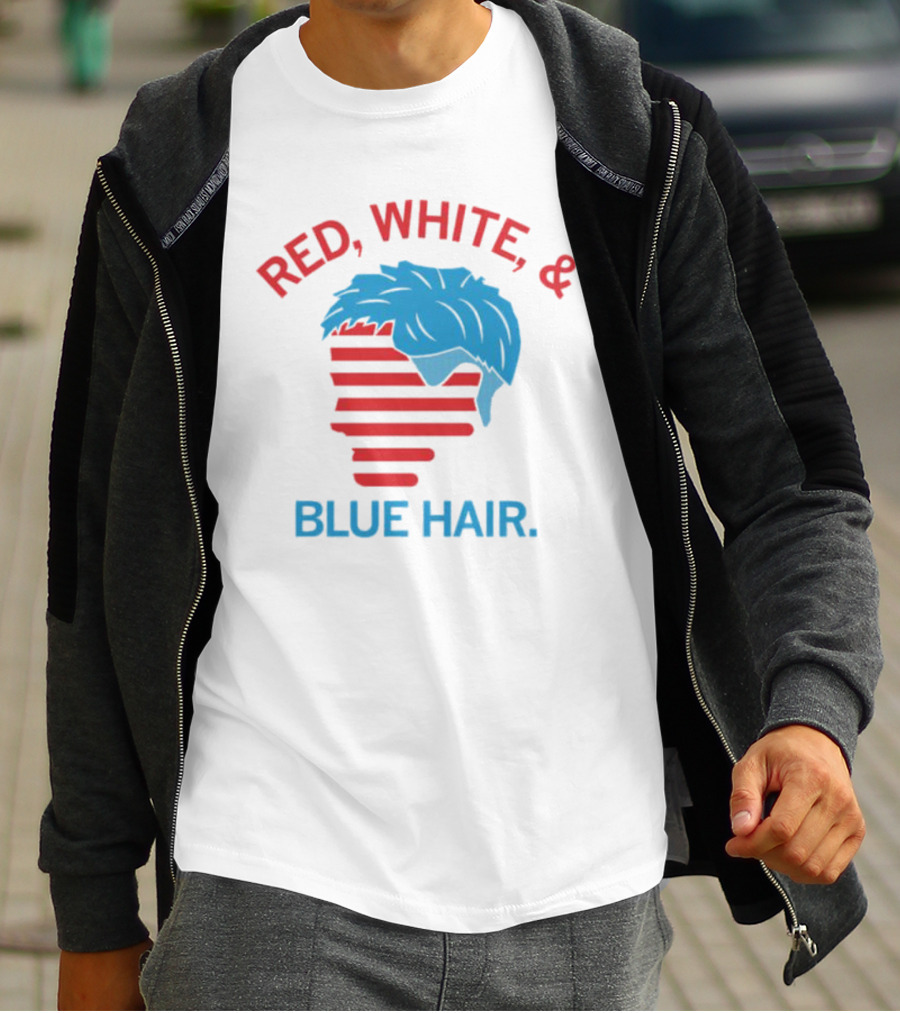 Red White And Blue Hair T-Shirt