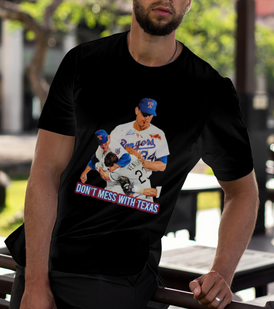 Nolan Ryan Texas Rangers Don’t Mess With Texas Ventura Fight T-Shirt