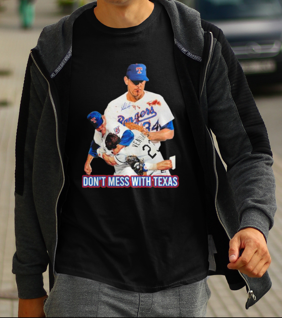 Nolan Ryan Texas Rangers Don’t Mess With Texas Ventura Fight T-Shirt