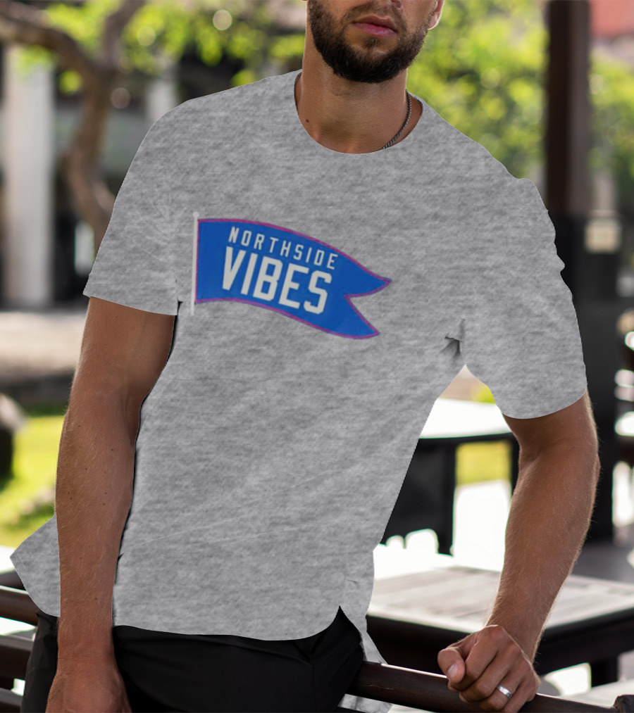 Northside Vibes Chicago Blue Flag T-Shirt