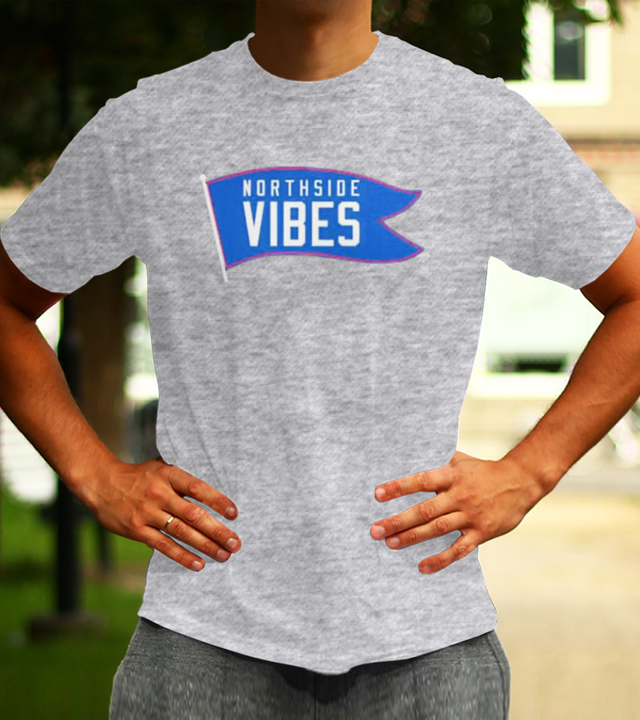 Northside Vibes Chicago Blue Flag T-Shirt