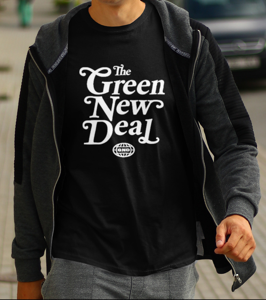 Green New Deal GND Global Logo Ocasiocortez Initiative T-Shirt