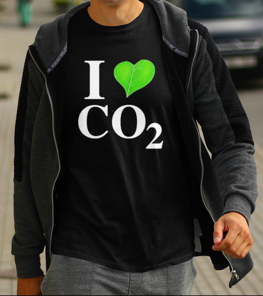 Leaf I Love CO2 Environment Statement Climate Change Awareness T-Shirt