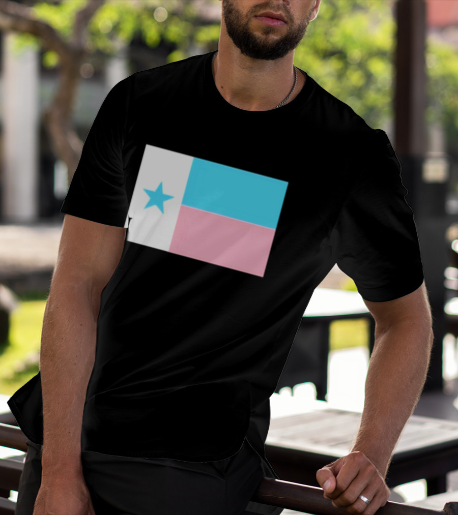 Flags Mashup Bot Texas Trans Pride Trans Texas Flag T-Shirt