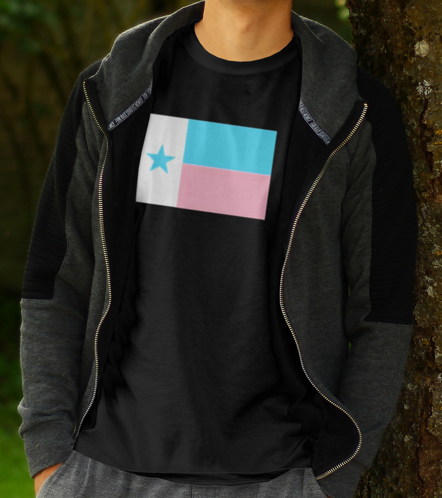 Flags Mashup Bot Texas Trans Pride Trans Texas Flag T-Shirt