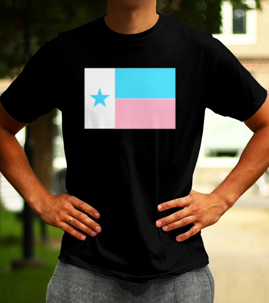 Flags Mashup Bot Texas Trans Pride Trans Texas Flag T-Shirt
