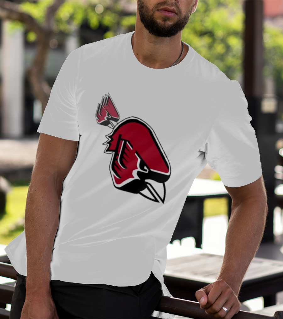 Ball State Cardinal With A Mustache Logo Concept T-Shirt