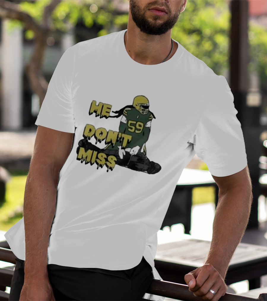 Campechecollective He Don’t Miss Campbell Linebacker 59 T-Shirt