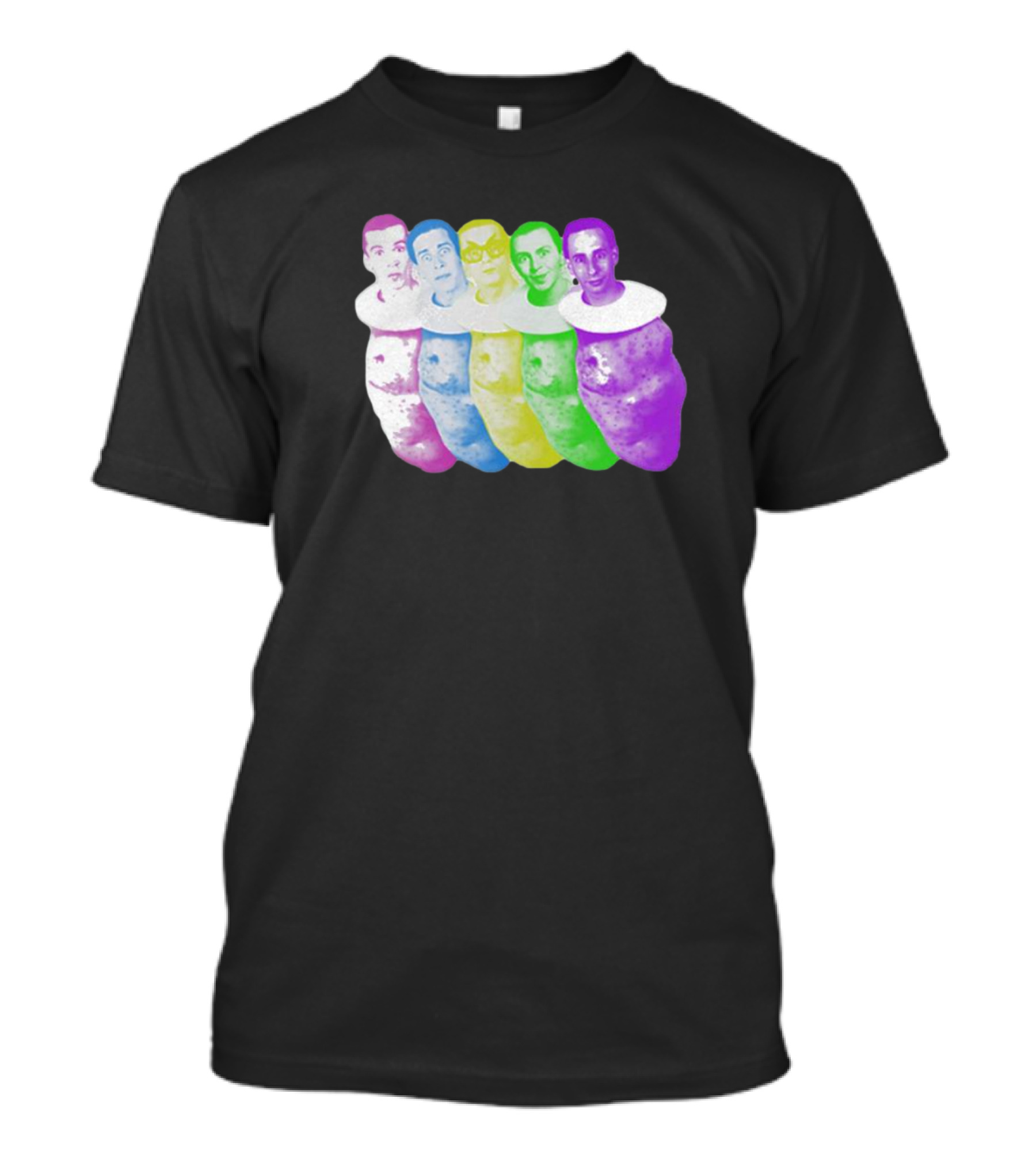Colorful Devo Spuds Five Potato Heads T-Shirt