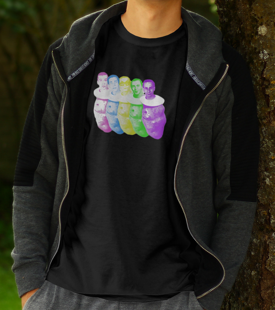 Colorful Devo Spuds Five Potato Heads T-Shirt