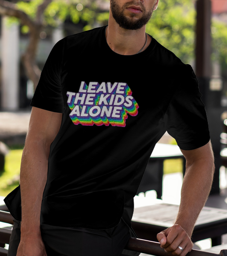 Gaysagainstgroomers Merch Leave The Kids Alone T-Shirt