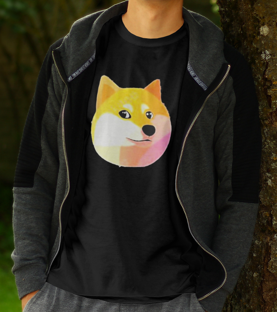 Getdoge Merch Doge Meme Coin Shiba Inu Face T-Shirt