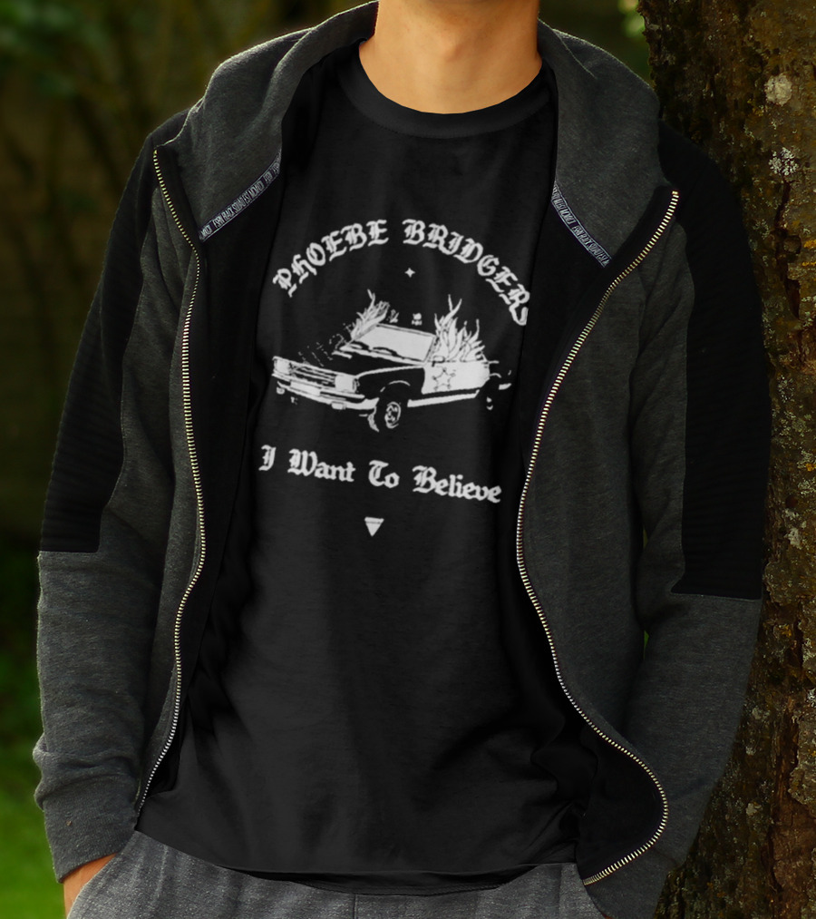 Phoebe Bridgers I Want To Believe Car Flames T-Shirt