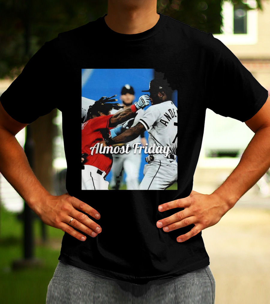 Almost Friday Baseball Knockout Action T-Shirt