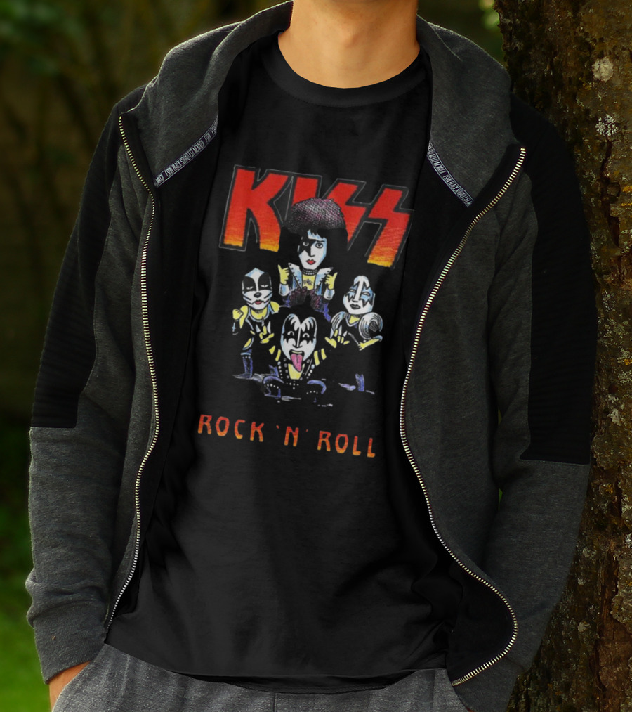 Kiss Band Rock And Roll Cartoons Let Me Go T-Shirt