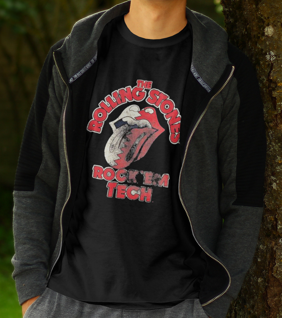 The Rolling Stones Rock 'Em Tech Texas Tech Red Raiders Livy Lu T-Shirt