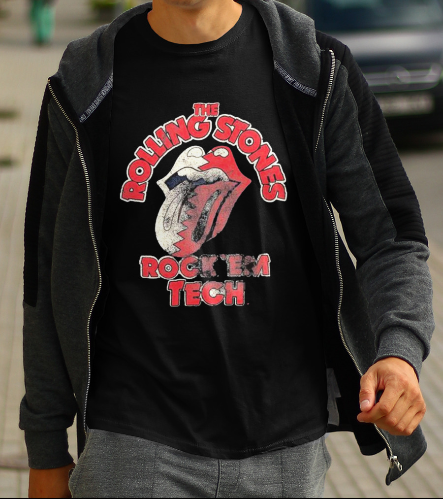 The Rolling Stones Rock 'Em Tech Texas Tech Red Raiders Livy Lu T-Shirt