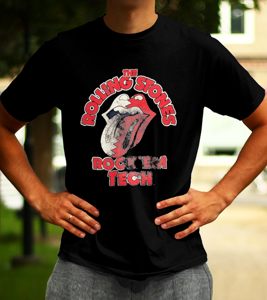 The Rolling Stones Rock 'Em Tech Texas Tech Red Raiders Livy Lu T-Shirt
