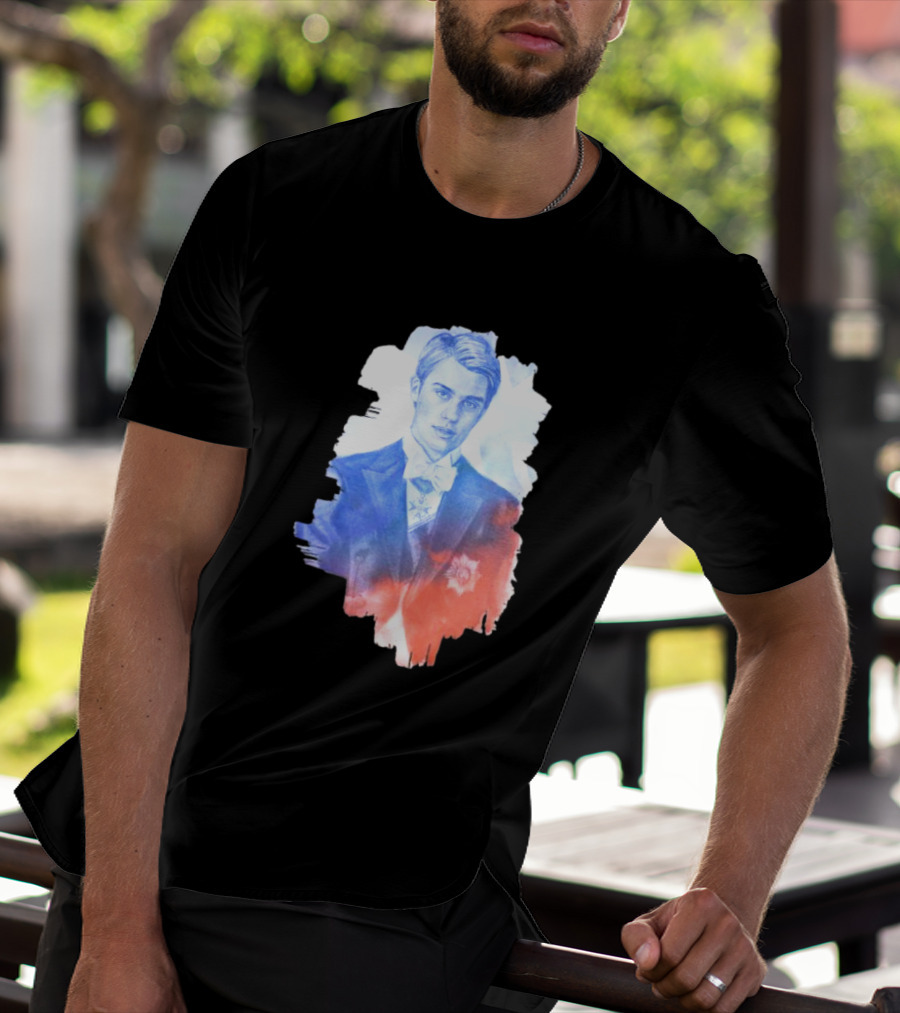 Your Royal Highness Portrait In Blue And Red Tones T-Shirt