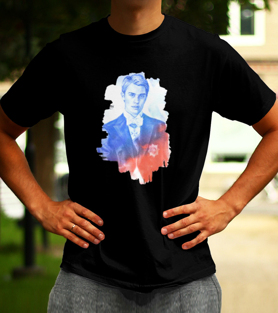 Your Royal Highness Portrait In Blue And Red Tones T-Shirt