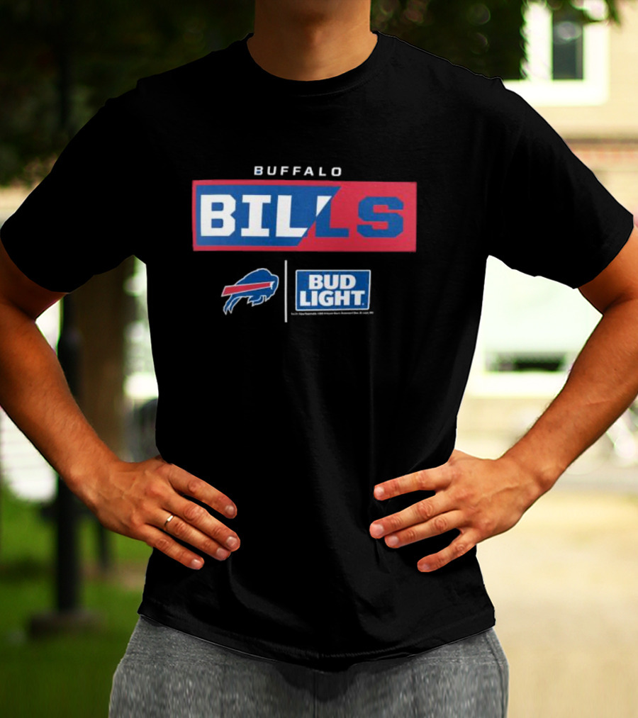 Buffalo Bills Bud Light NFL Collaboration T-Shirt