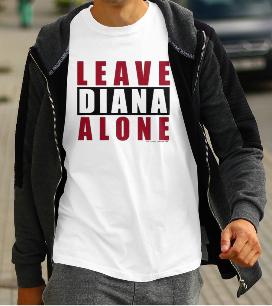 Grailed Leave Diana Alone Bold Red T-Shirt