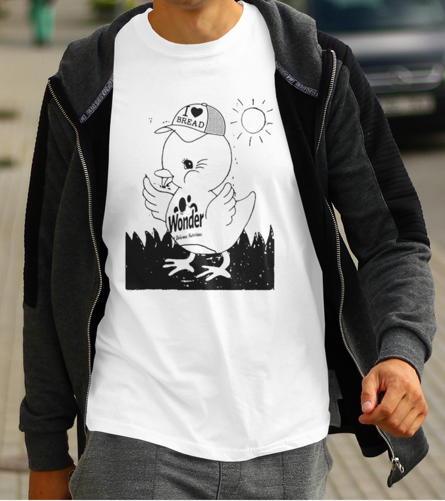Wonder Bread Duck I Love Bread T-Shirt