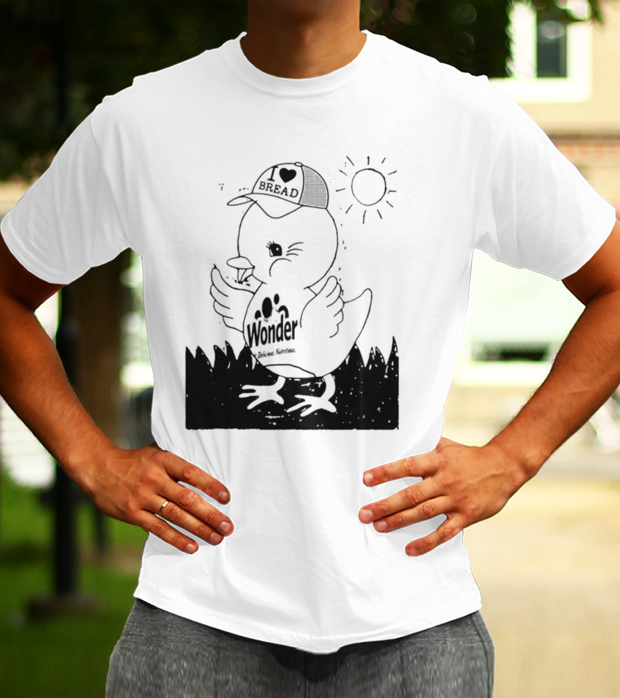 Wonder Bread Duck I Love Bread T-Shirt