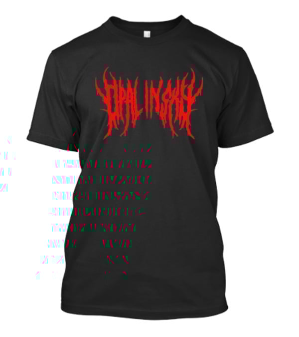 Opal In Sky Merch Death Metal Blood T-Shirt