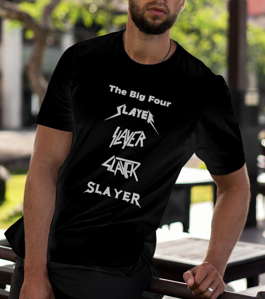 The Big Four Slayer Logos In Iconic Styles T-Shirt