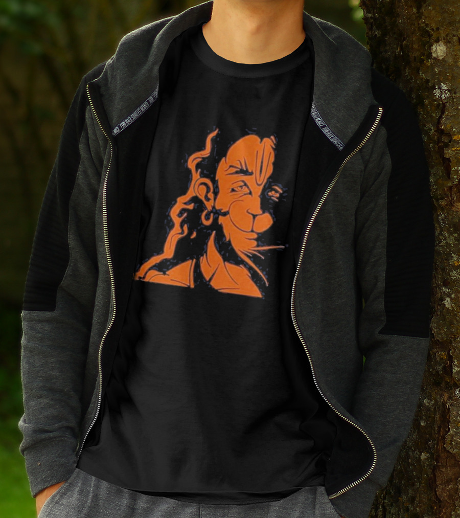 Happy Hanuman Iconic Orange T-Shirt