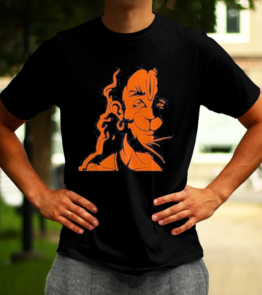 Happy Hanuman Iconic Orange T-Shirt